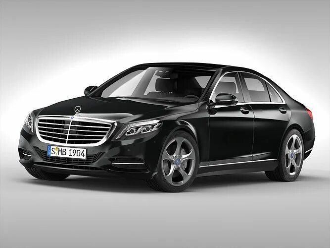 Показать модель мерседес фото Mercedes Benz S Class 2014 3D model CGTrader