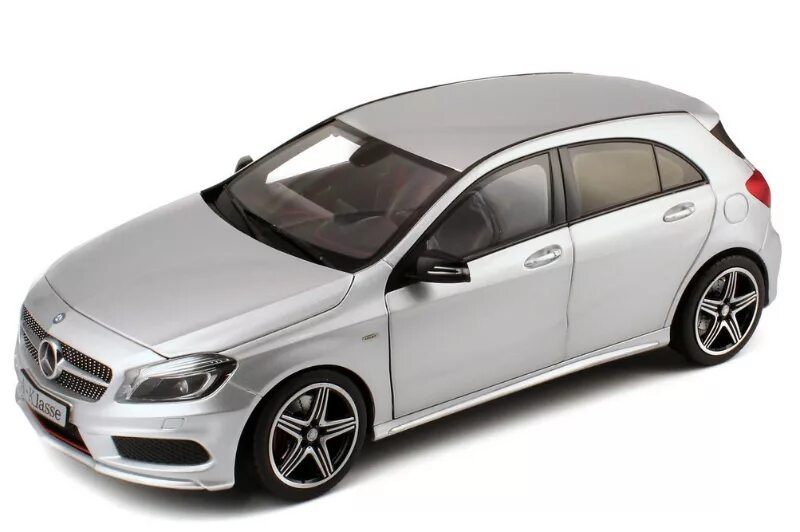 Показать модель мерседес фото Масштабная модель Mercedes-Benz A-class 2012 W176 Sport polar siver met лучшая ц