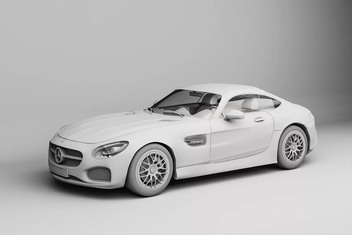 Показать модель мерседес фото Mercedes-AMG GT Free 3D model (1) Images :: Behance