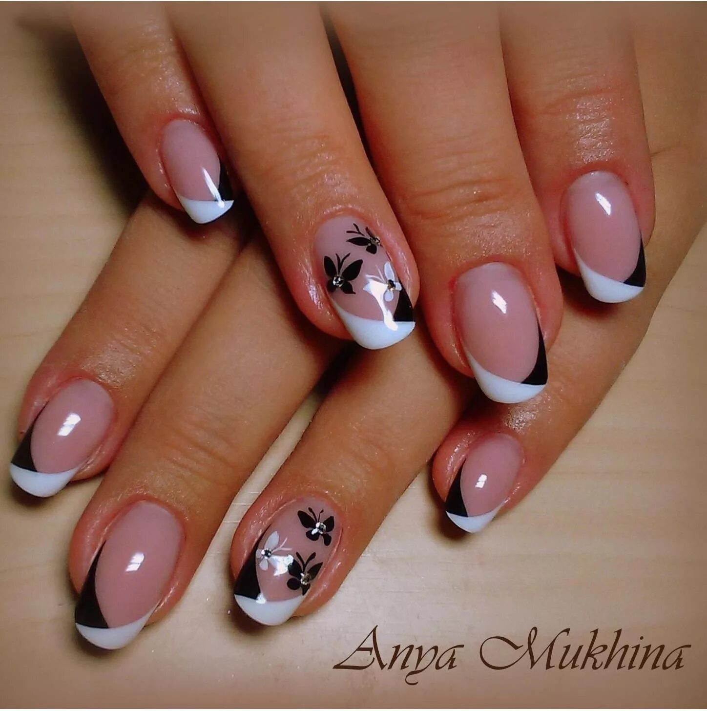 Показать ногти френч маникюр Одноклассники Trendy nails, Gel nail art designs, French nail designs