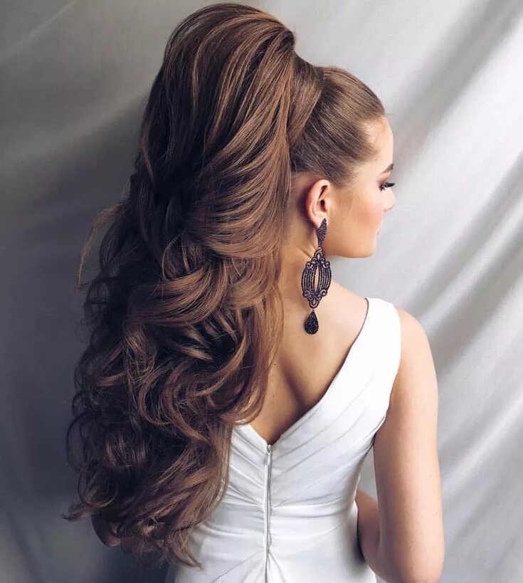 Показать прически на длинные Pin on к Long hair styles, Long hair ponytail, Long ponytail hairstyles