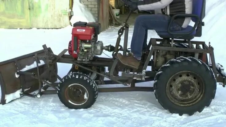 Показать самодельные мини трактора МИНИТРАКТОР своими руками - обзор Homemade tractor, Tractor idea, Lawn mower tra