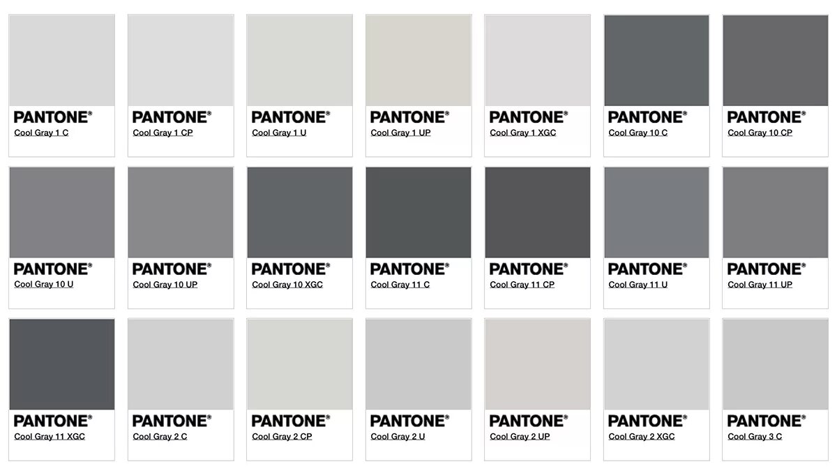 Показать серый цвет фото Pin on Quick Saves Pantone colour palettes, Pantone color chart, Shades of grey