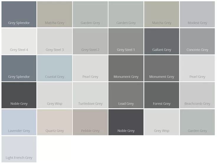 Показать серый цвет фото Grey colours - Dulux Dulux grey paint, Dulux exterior colours, Exterior house co