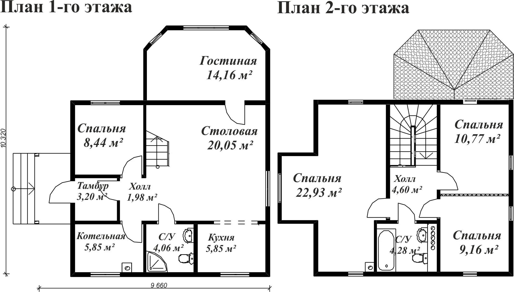 Показать схемы домов Схема дома в два этажа