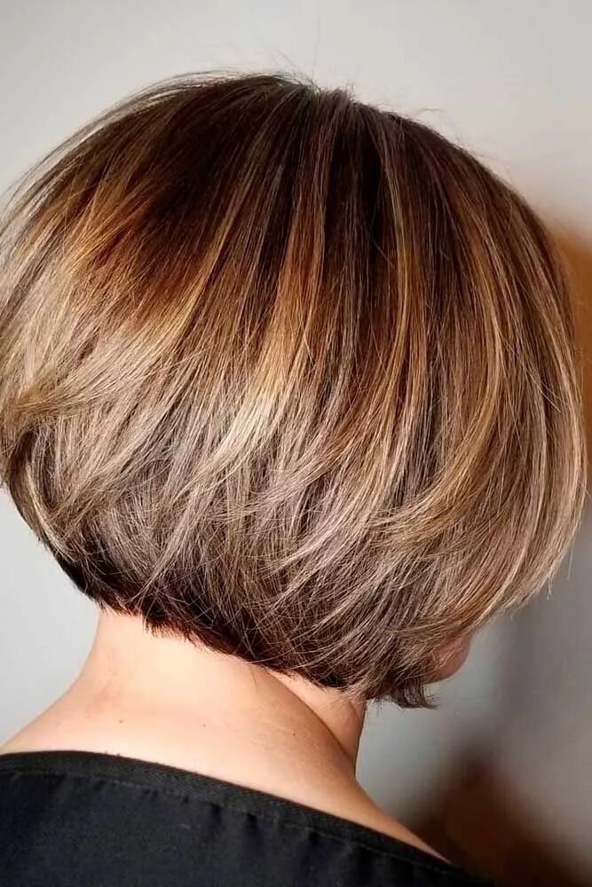 Показать стрижку градуированное каре 51 New Short Bob Hairstyles This Season Bobs for thin hair, Short bob hairstyles