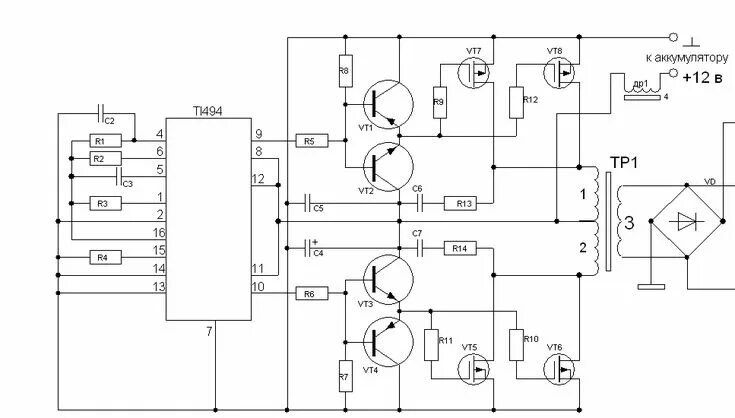 Покажи электрические принципиальные схемы как сделать инвертор Инвертор 12 в 220 3000вт своими руками: Преобразователь с 12 на 220 своими рукам