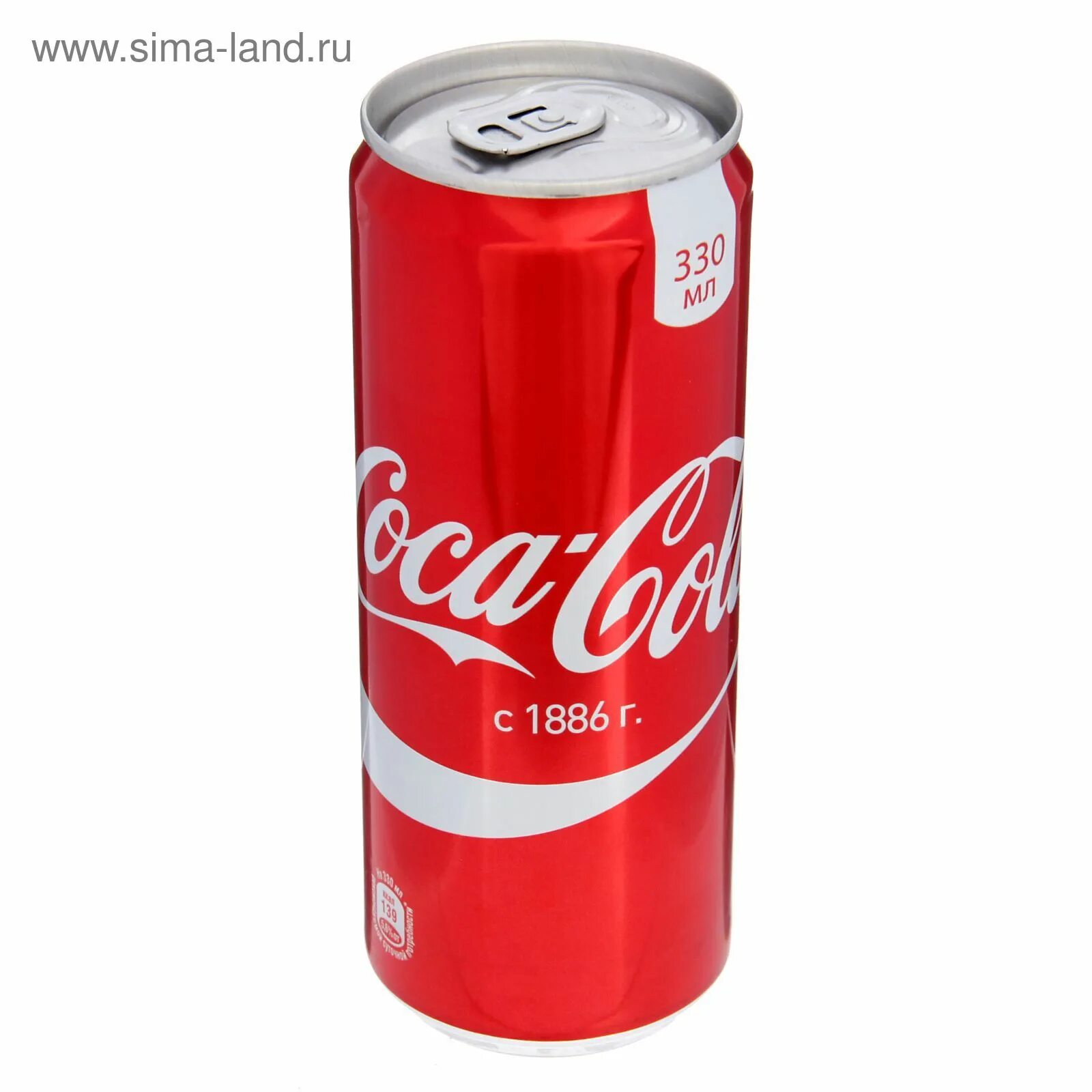 Покажи фото банка Вода газированная Coca-Cola, жестяная банка, 0,33 л (1298458) - Купить по цене о