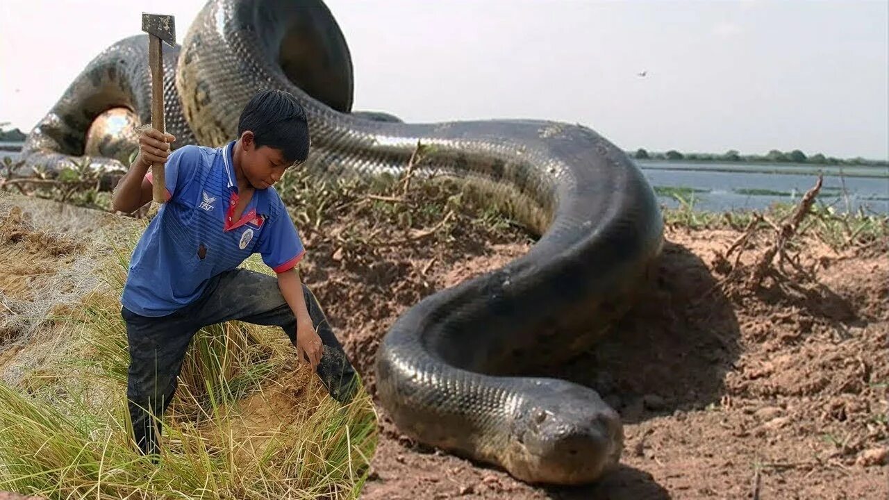 Покажи фото больших змей Giant Anaconda Documentary - YouTube