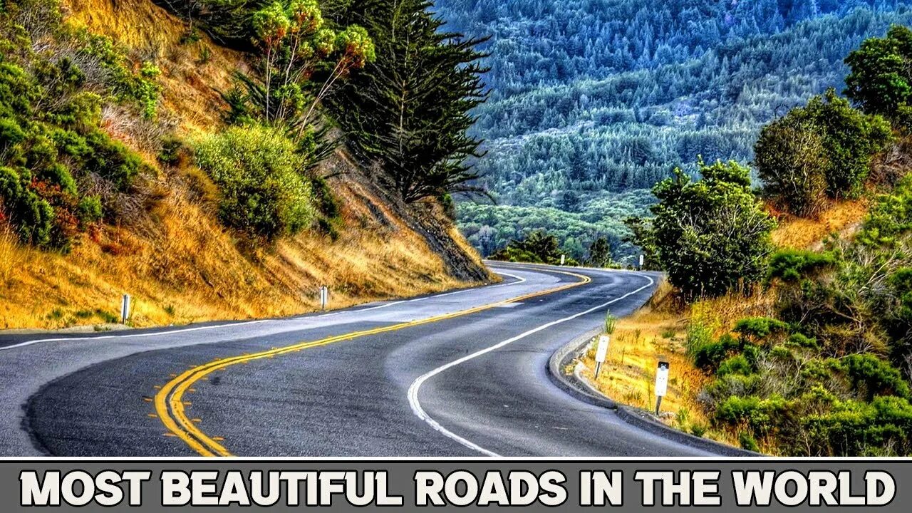 Покажи фото дороги 10 Most Beautiful Roads In The World Scenic Roads - YouTube