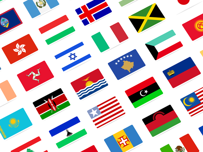 Покажи фото флаг страны Flat Flags (228 Flags) by Alper Çakıcı on Dribbble