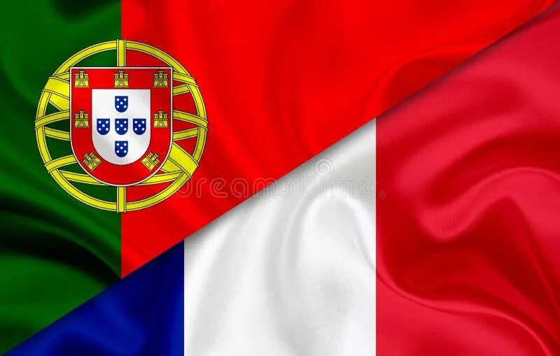 Покажи фото флага португалии Flag of Portugal and Flag of France Stock Illustration - Illustration of portugu