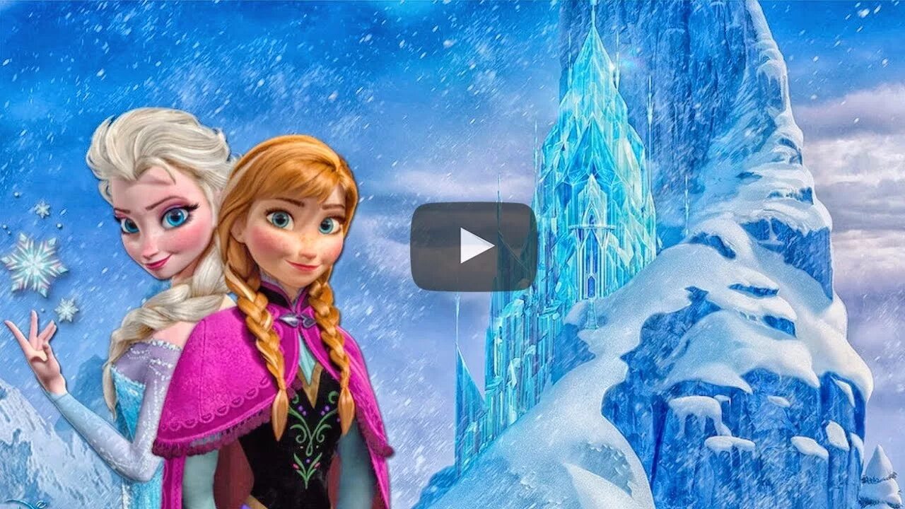 Покажи фото холодное сердце Мультфильм Холодное сердце Frozen Анна, Эльза и замок Эльзы Игра пазлы - YouTube