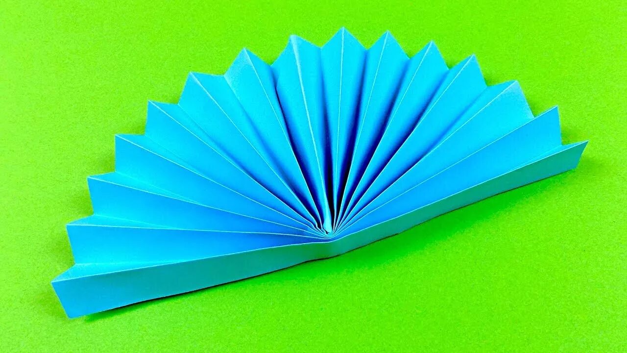 Покажи фото из бумаги How to make a Paper Fan - Origami FAN - YouTube