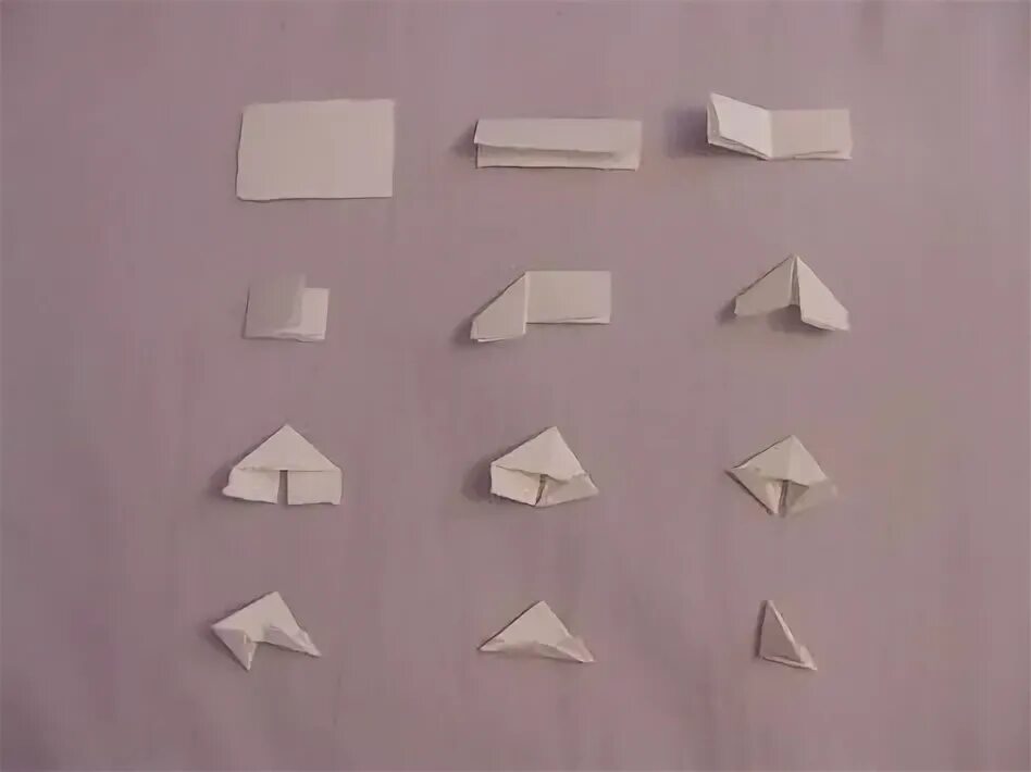 Покажи фото из бумаги Cygne en Origami modulaire / Étape 3: Faire les morceaux - tubefr.com Modular or