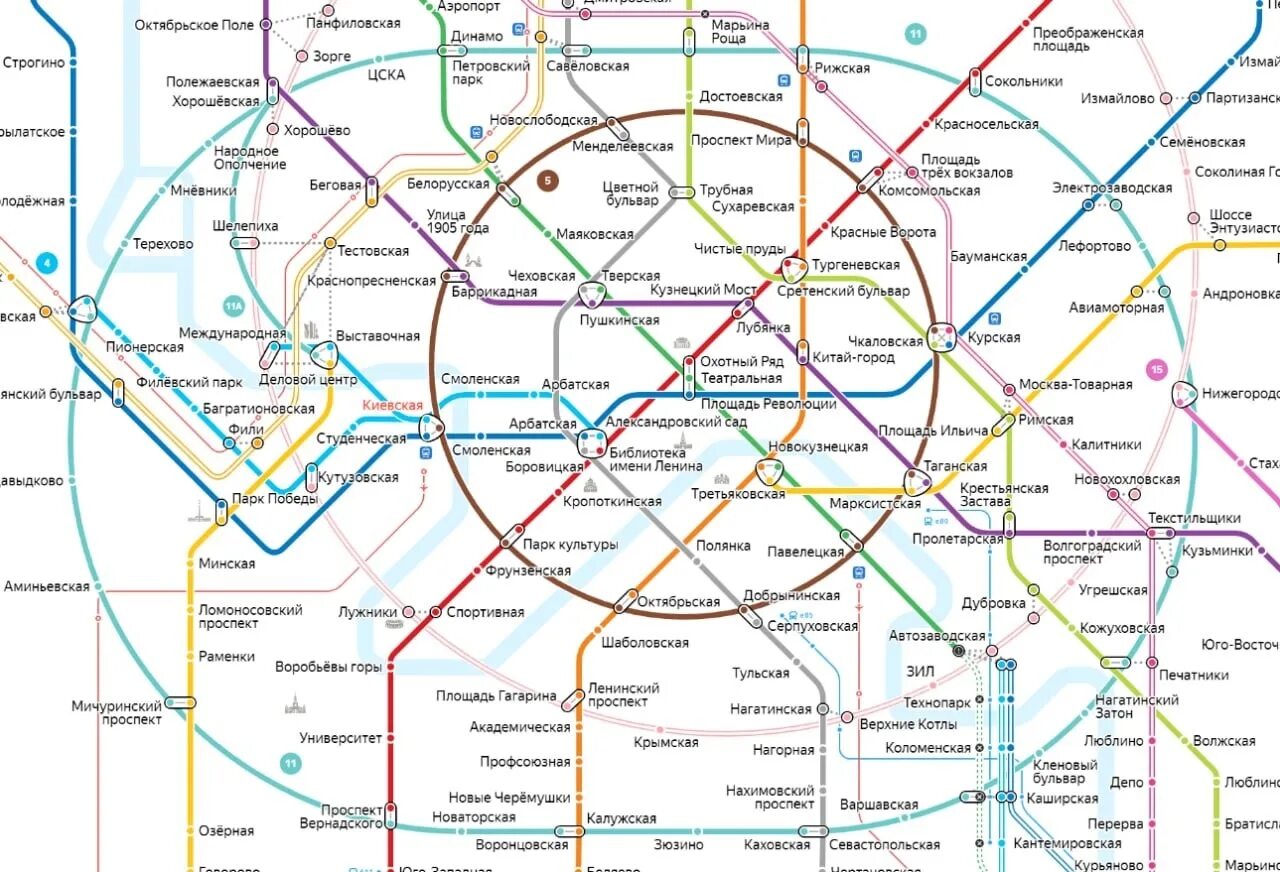 Покажи фото карты метро Большая кольцевая линия метро Москвы названа проектом года в сфере транспорта / 