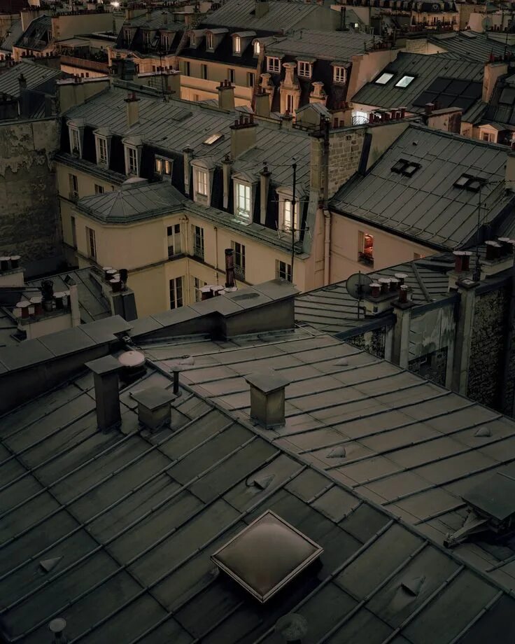 Покажи фото крыши 4x5 Large Format Rooftop Photos of Paris at Night Paris rooftops, Paris at night