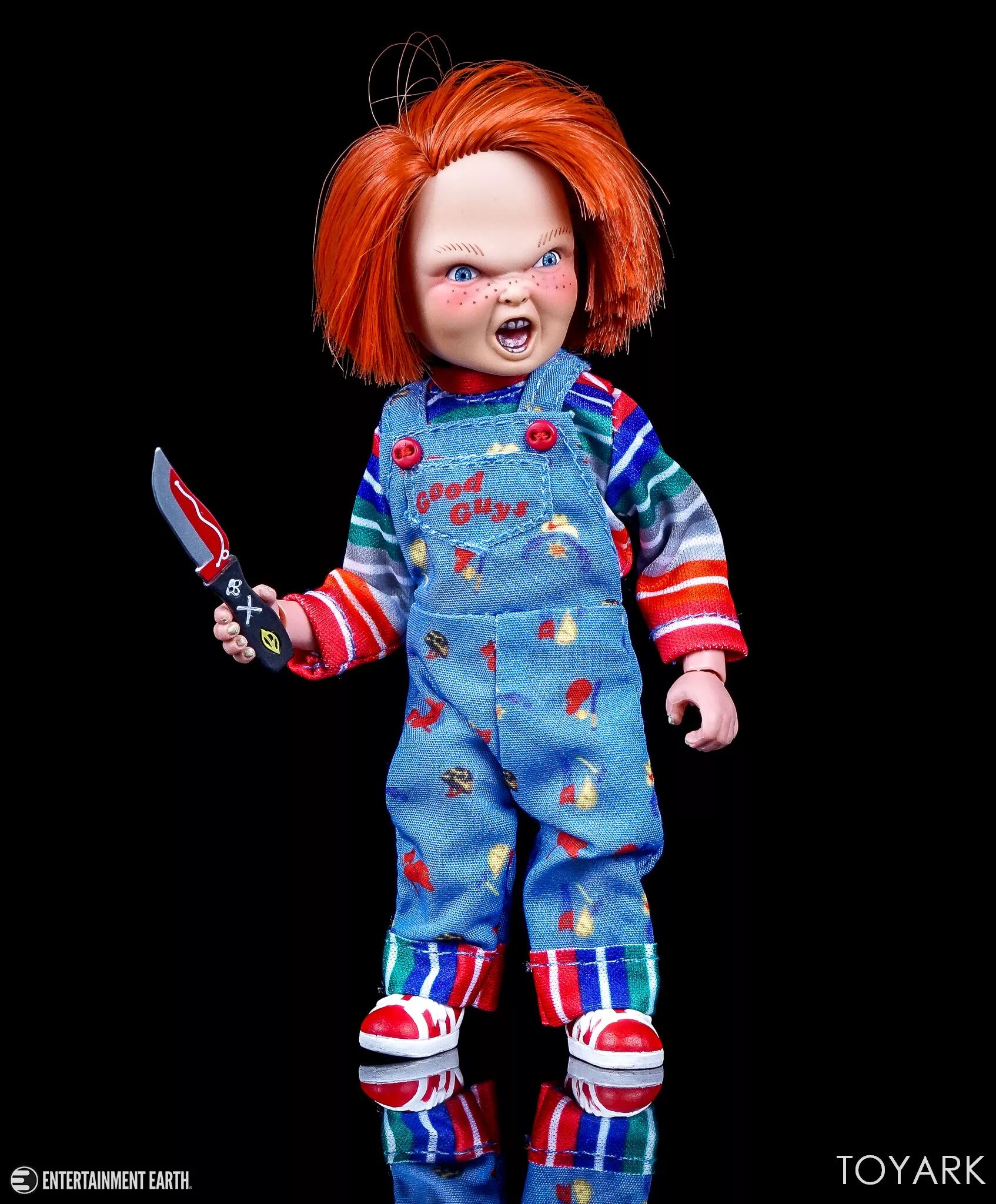 Покажи фото куклы чаки NECA Retro Mego Style Child’s Play Chucky Figure - Toyark Photo Shoot - The Toya