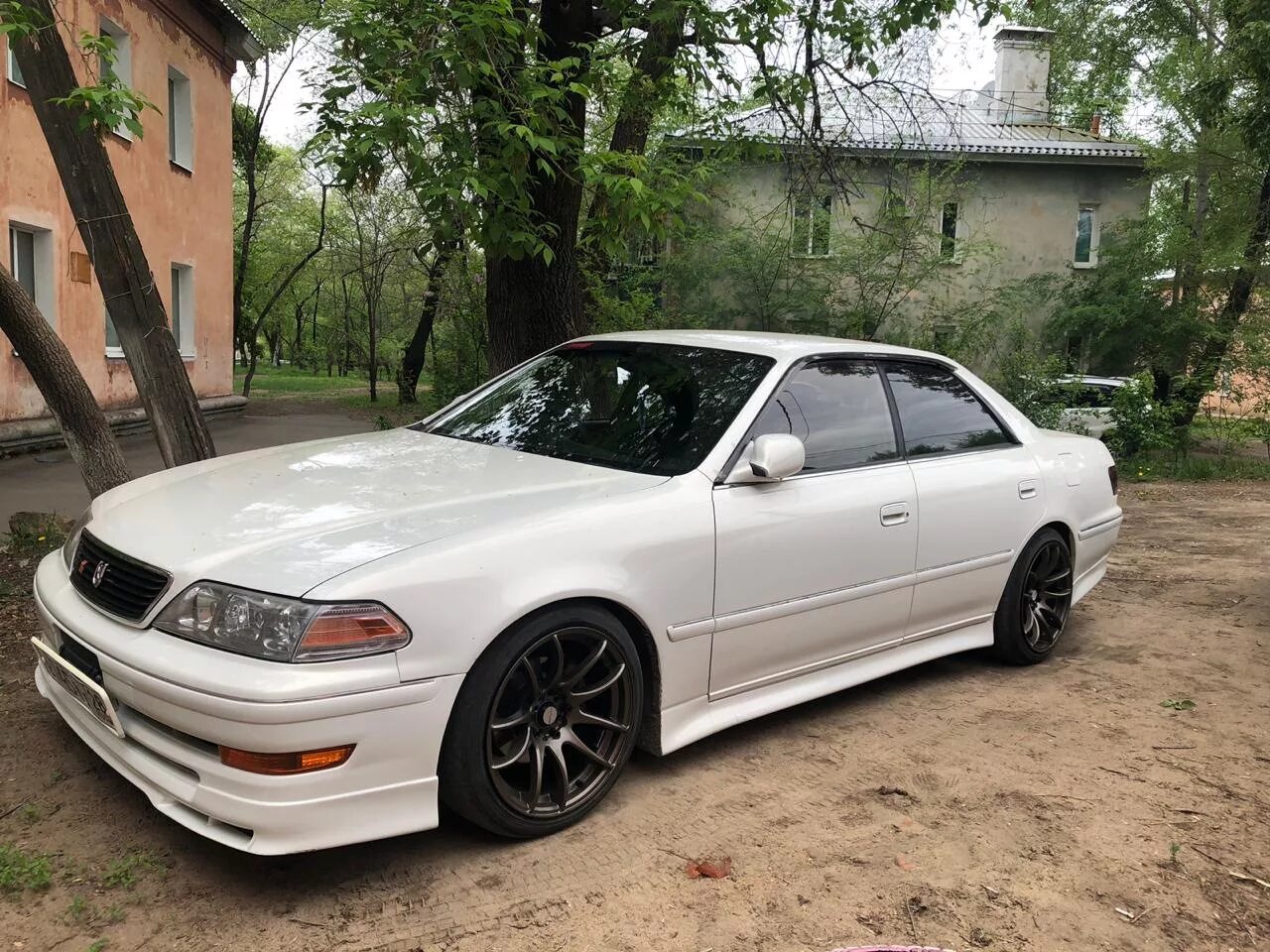 Покажи фото марка Work Emotion CR Kiwami 9jj et28 - Toyota Mark II (100), 2,5 л, 2000 года шины DR