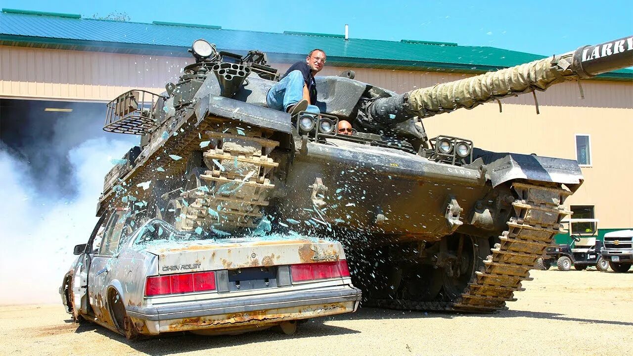 Покажи фото машины танк Best Tank Crash Compilation - Tank VS Car Construction Vehicles Fail Deadliest C