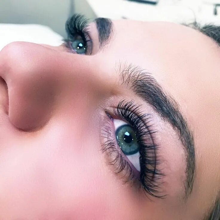 Покажи фото наращивания ресниц Pin em lash extensions