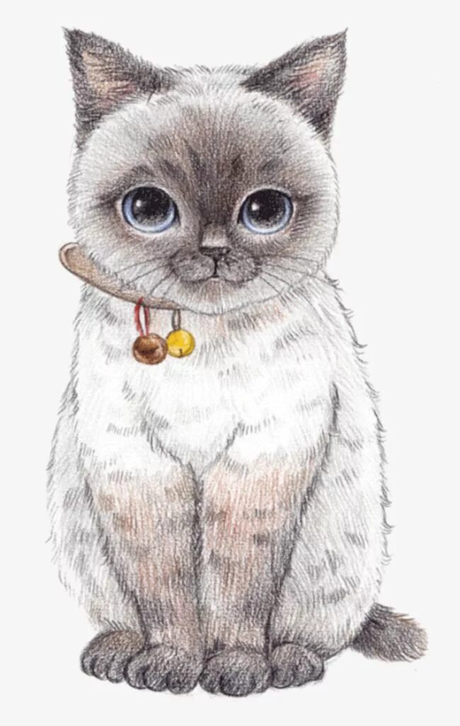 Покажи фото нарисованного кота Hand Painted Cat PNG Transparent, Hand Painted Cartoon Cat, Cartoon, Cat, Hand P