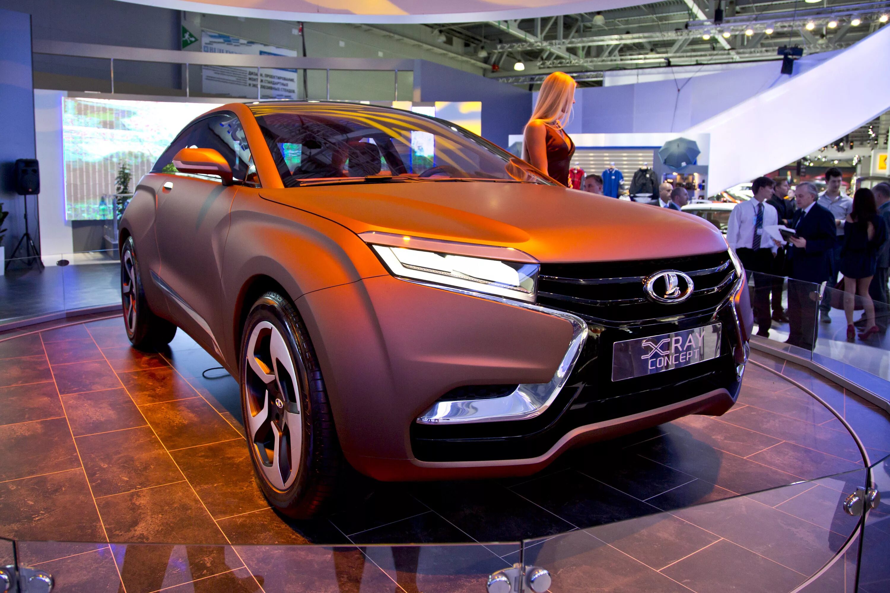 Покажи фото новой лады 2013 Lada X-Ray Concept World Premiere in Moscow