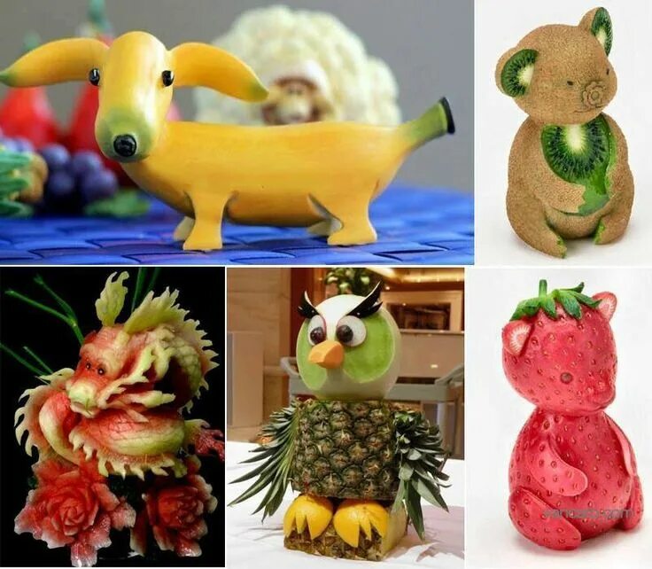 Покажи фото поделок из фруктов Un arte con frutas Creative food art, Amazing food art, Food art