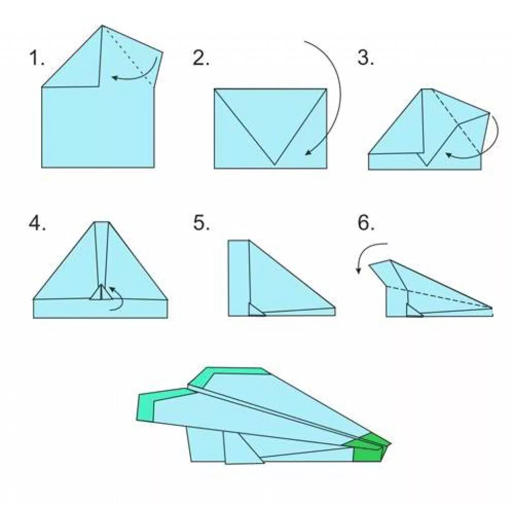 Покажи фото разные виды самолетиков из бумаги Сделать самолет пошагово