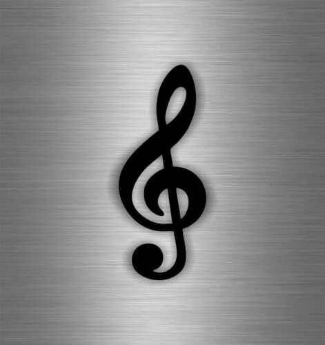 Покажи фото скрипичного ключа Sticker decal wall car moto funny surf music clef note symbol r1 guitar eBay