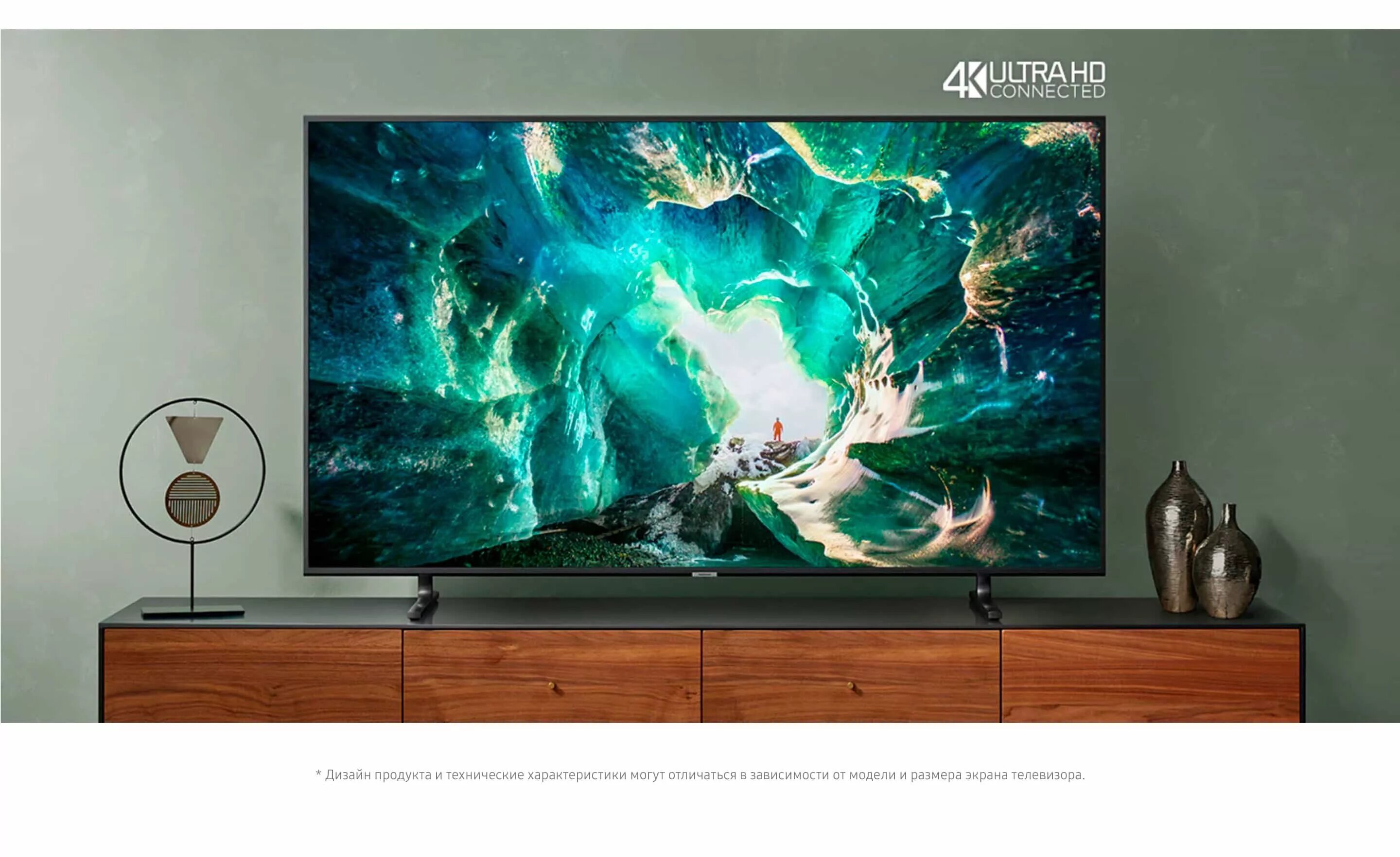 Покажи фото телевизора Телевизор Samsung UE49RU8000U 48.5" (2019) - купить по выгодной цене на Яндекс.М