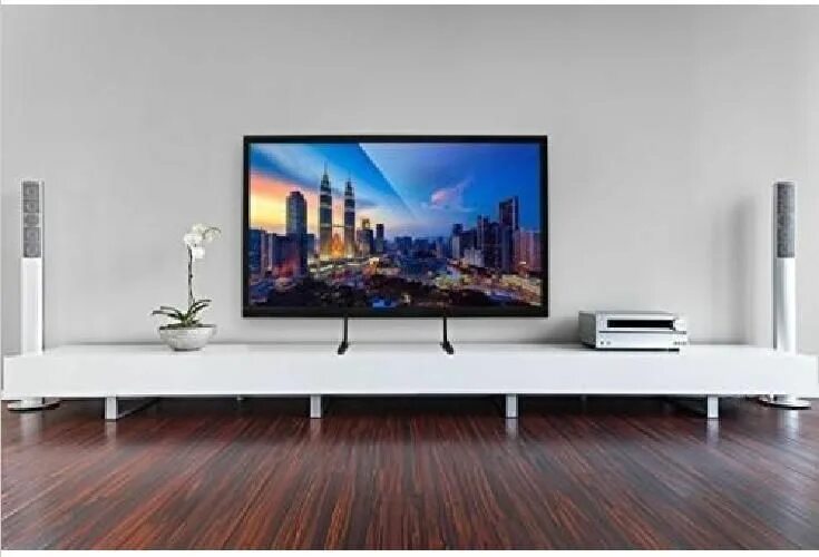 Покажи фото телевизора Wali TVS001 LCD Flat Screen TV Stand Table - Black for sale online eBay Flat scr