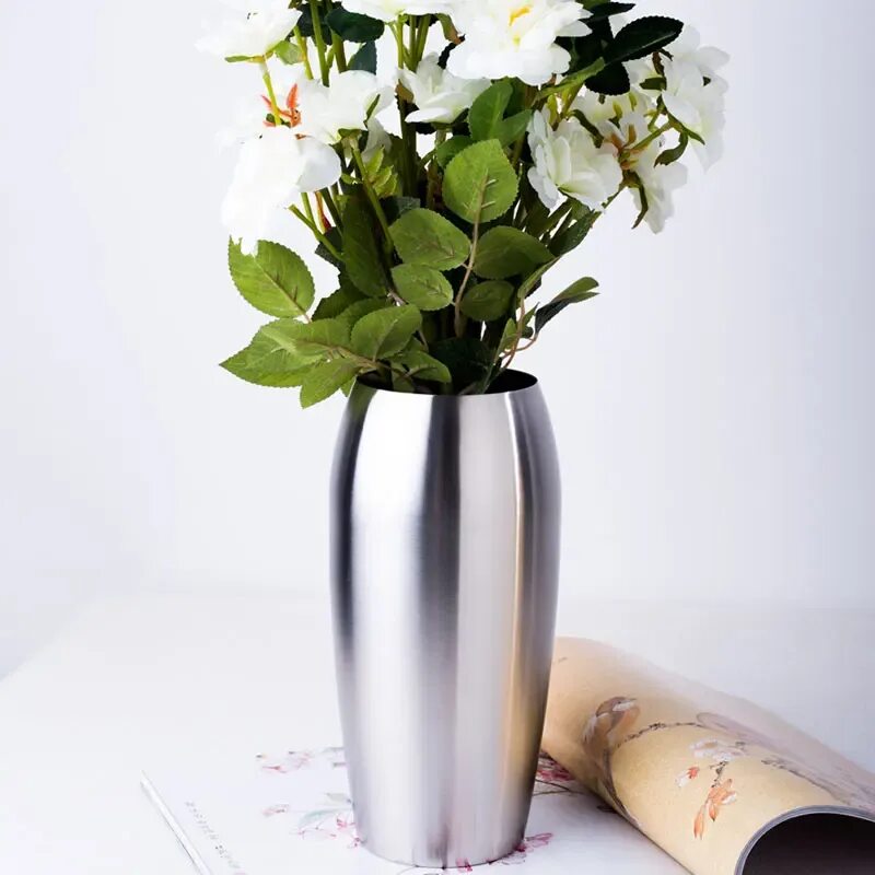 Покажи фото вазы Flower Vase Decorative Centerpiece For Home Or Wedding Sus304 Stainless Steel, 9