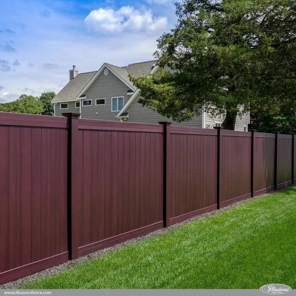 Покажи фото забор Awesome Illusions PVC Vinyl Fence Ideas and Images Illusions Fence Good neighbor