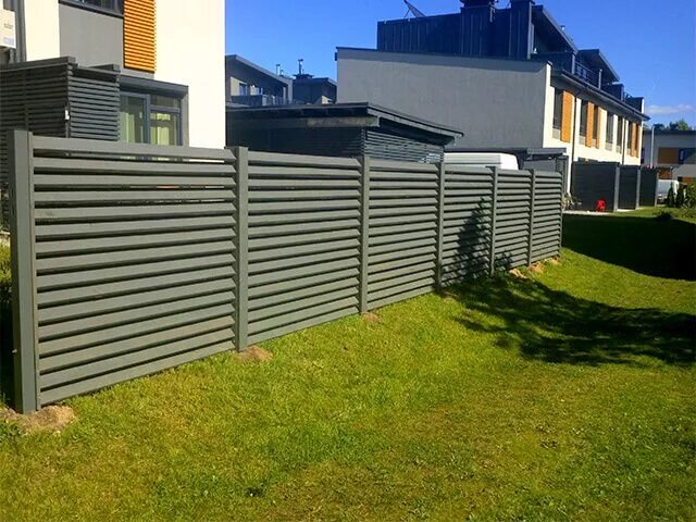 Покажи фото забор идеи для горизонтального ограждения House fence design, Fence design, Building d