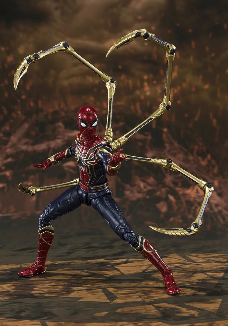 Покажи фото железный паук Фигурка S.H.Figuarts: Avengers Endgame - Iron Spider Final Battle Edition (15 см