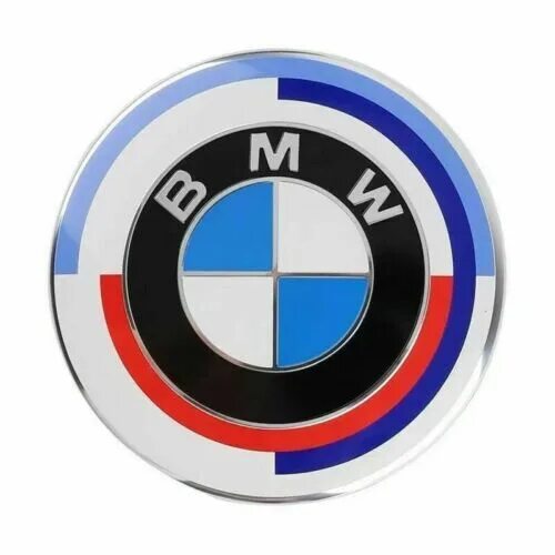 Покажи фото значка бмв BMW Emblem 50 years M 82 mm Logo 51148087191 eBay