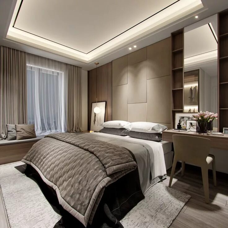 Покажи интерьер спален APARTMENT on Behance Luxury bedroom master, Master bedroom interior, Luxurious b