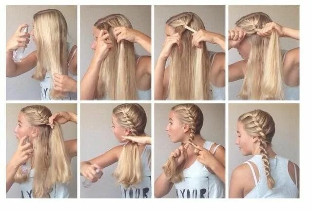 Покажи как делать красивые прически 8 Brilliant Hairstyle Hacks for an Effortless, Natural Look (PHOTOS) French brai