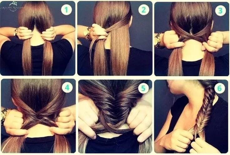 Покажи как можно сделать прическу Pin de Боганькова Дарья em hairstyles Penteados com trança, Penteados, Ideias de