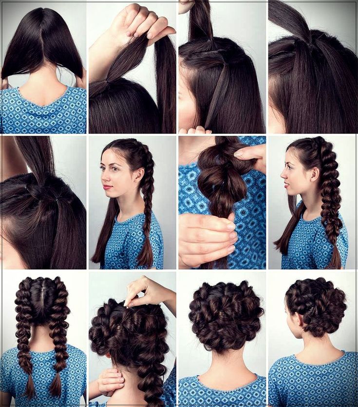 Покажи как можно сделать прическу DIY Hairstyles: 40 Tutorials to be done in a short time Acconciature, Acconciatu