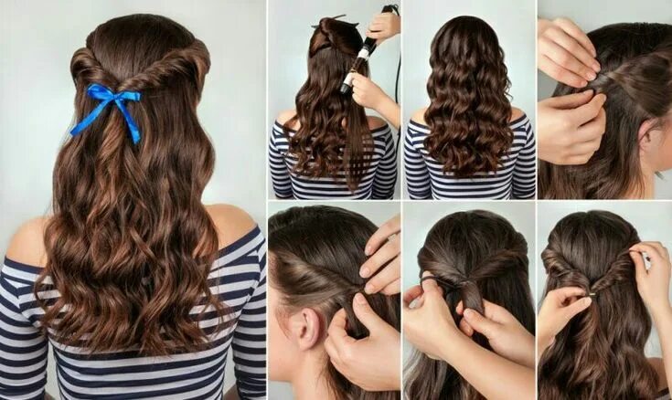 Покажи как сделать красивые прически Pin by cute on Hair Style For Girls Curly hair styles, Curly hair trends, Weddin