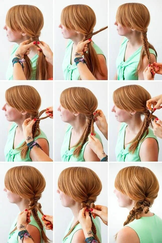 Покажи как сделать красивые прически 13 Stylish DIY Hairstyle Tutorials To Try Lazy girl hairstyles, Hair styles, Sty