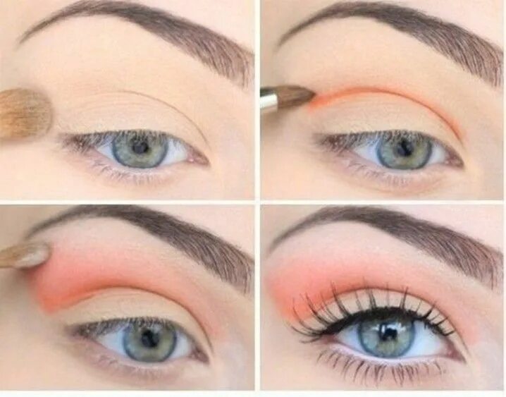 Покажи как сделать легкий макияж Pretty Pastel Makeup Ideas for Spring - Pretty Designs Peach eyeshadow, Pastel m