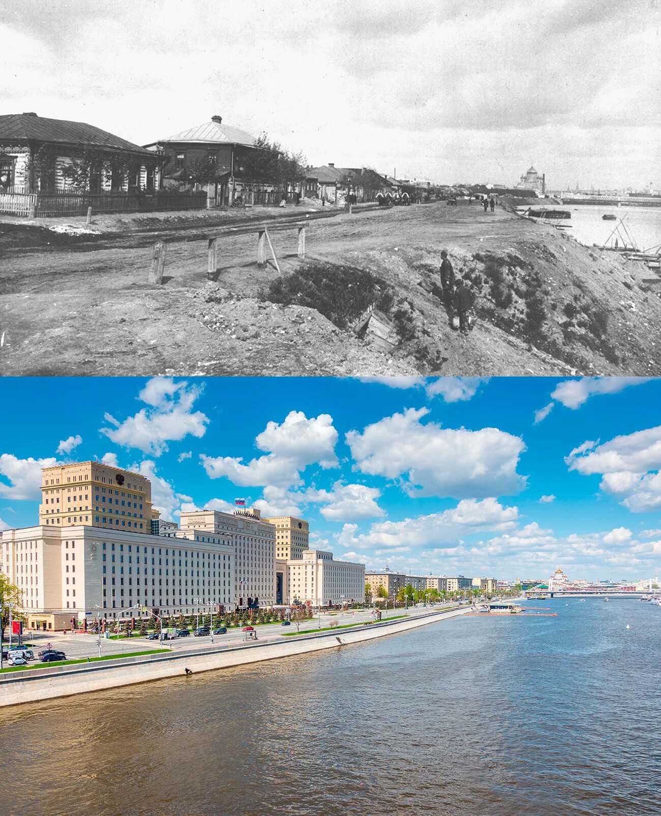 Покажи как выглядел город раньше Before and after: What Moscow looked like a century ago, and now (PHOTOS) - Russ