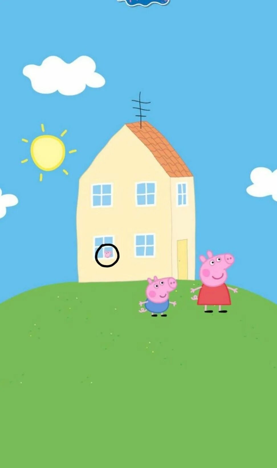 Покажи как выглядит дом свинки пеппы THAT'S THE REAL PEPPA!? Peppa pig wallpaper, Pig wallpaper, Art drawings for kid