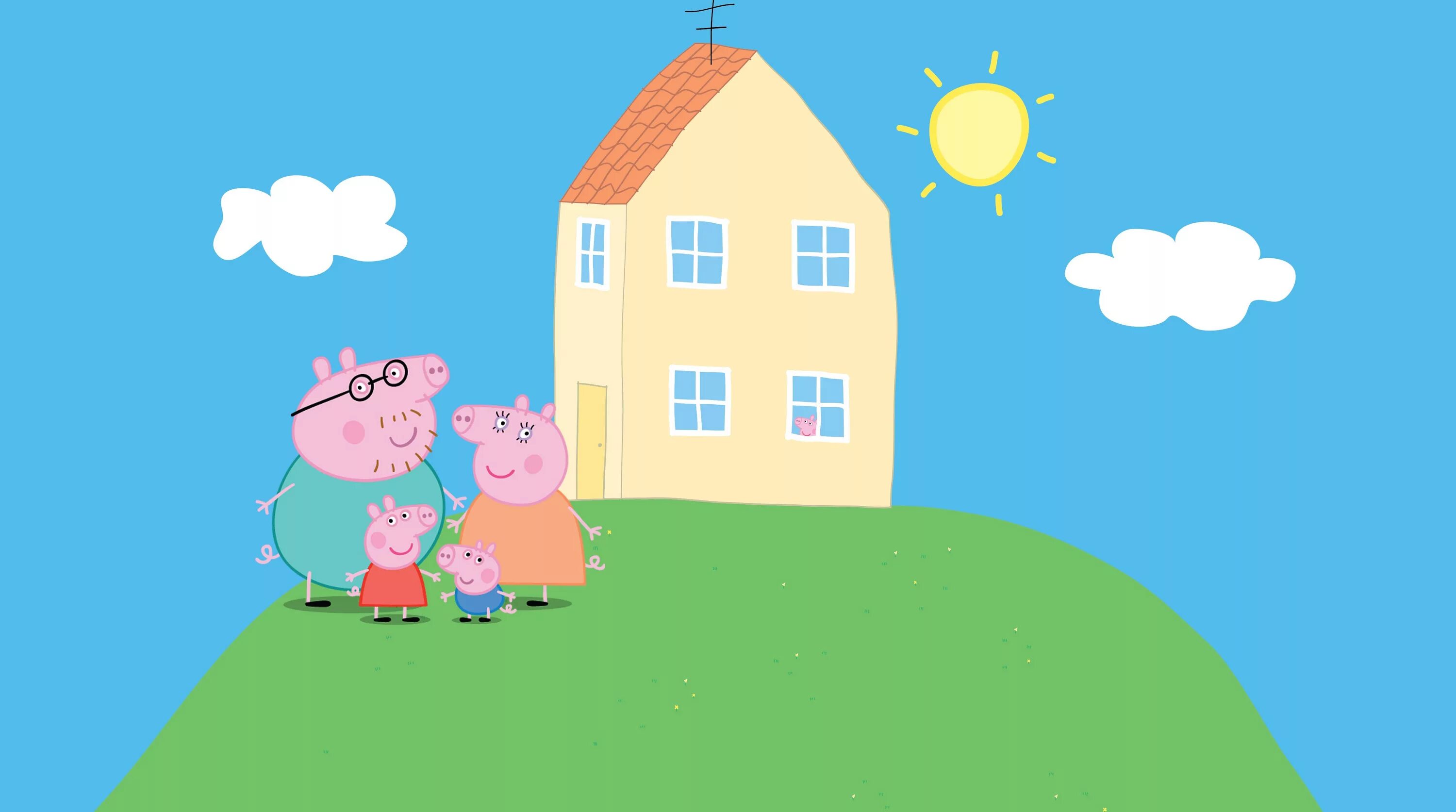 Покажи как выглядит дом свинки пеппы Casa de peppa pig, Casa de peppa, Fotos de peppa