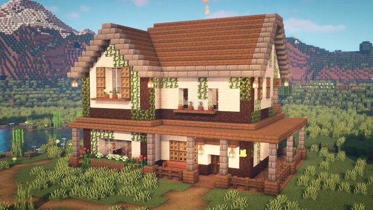 Покажи как выглядит дом в майнкрафте o poza cu o casa miedevala pe minecraft: 1 тыс изображений найдено в Яндекс.Карт