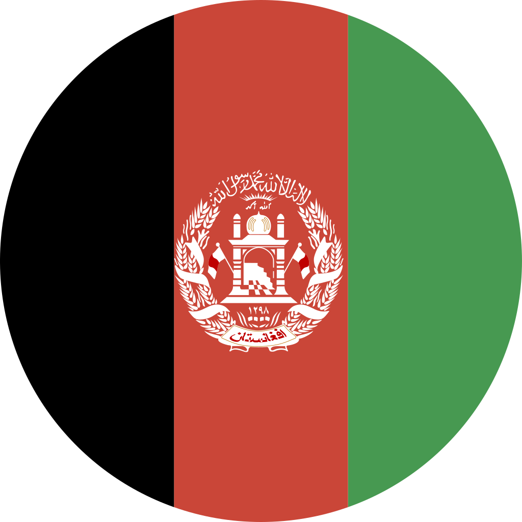 Покажи как выглядит флаг афганистана Afghanistan, circle icon - Download on Iconfinder