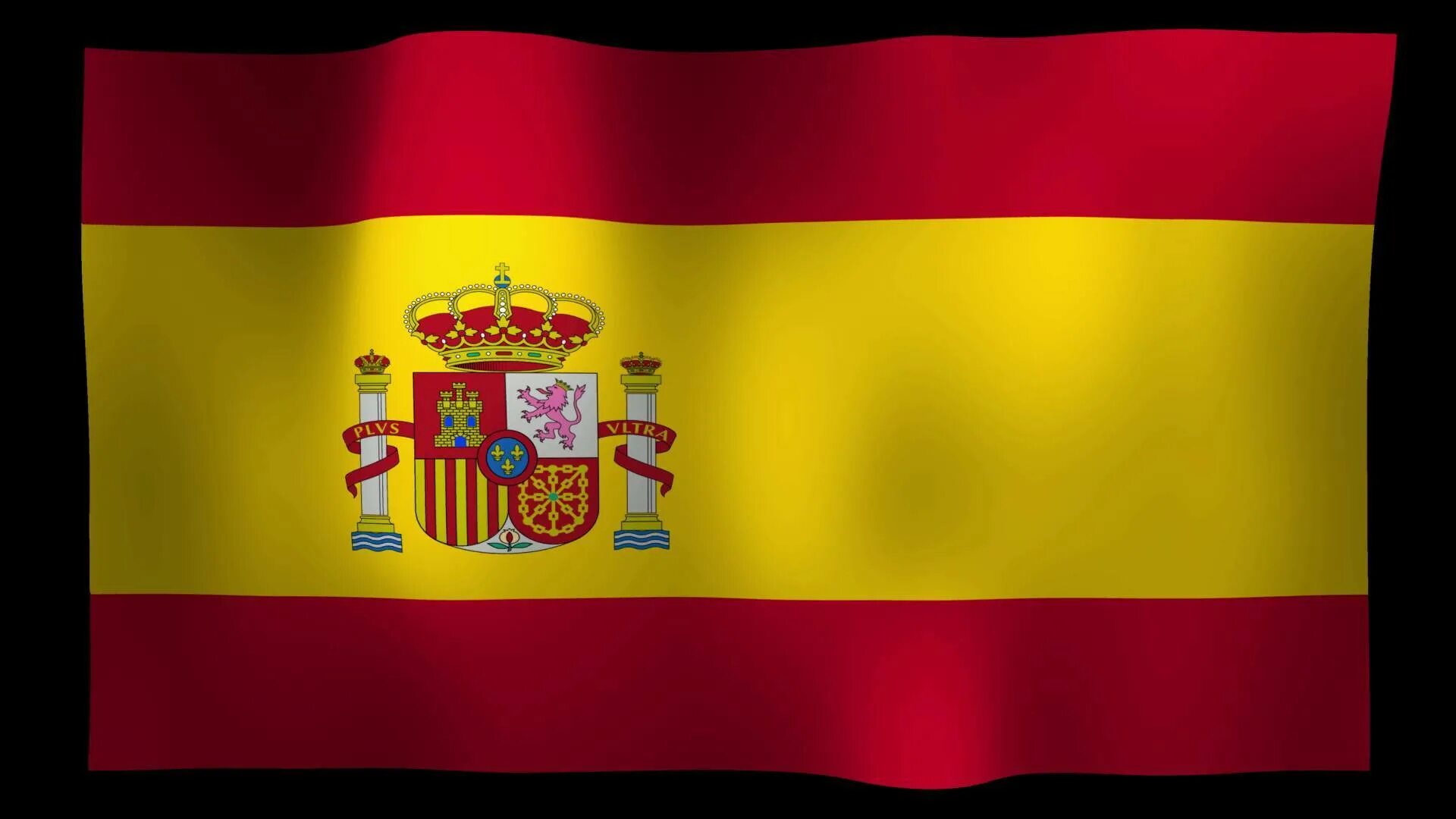 Покажи как выглядит флаг испании Free Spain Flag 4K Motion Loop Stock Video